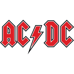 AC DC red Logo